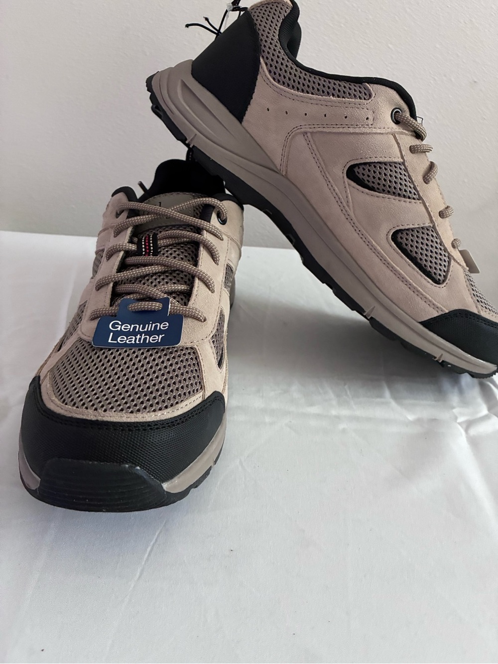 George Men's Athletic Walking Sneakers in Taupe and Black-Brand New with Tags!